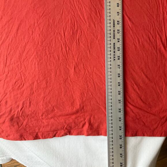 FOREVER 21 Plus Women Dress size 2X US Short Sleeve Knee Length Stretchy Orange - Picture 3 of 8